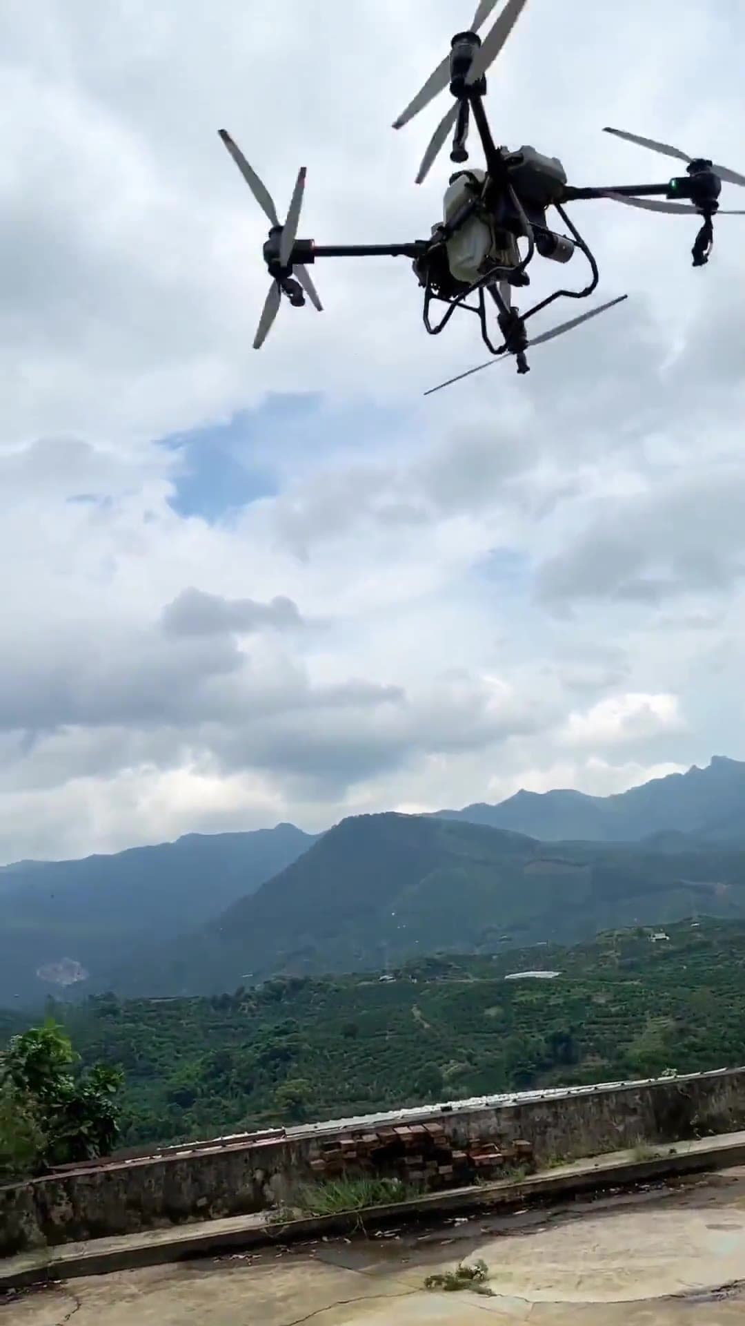 Video thumbnail for A DJI farming drone
