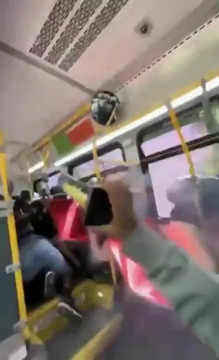 Video thumbnail for Idiot lights up explosive on a bus