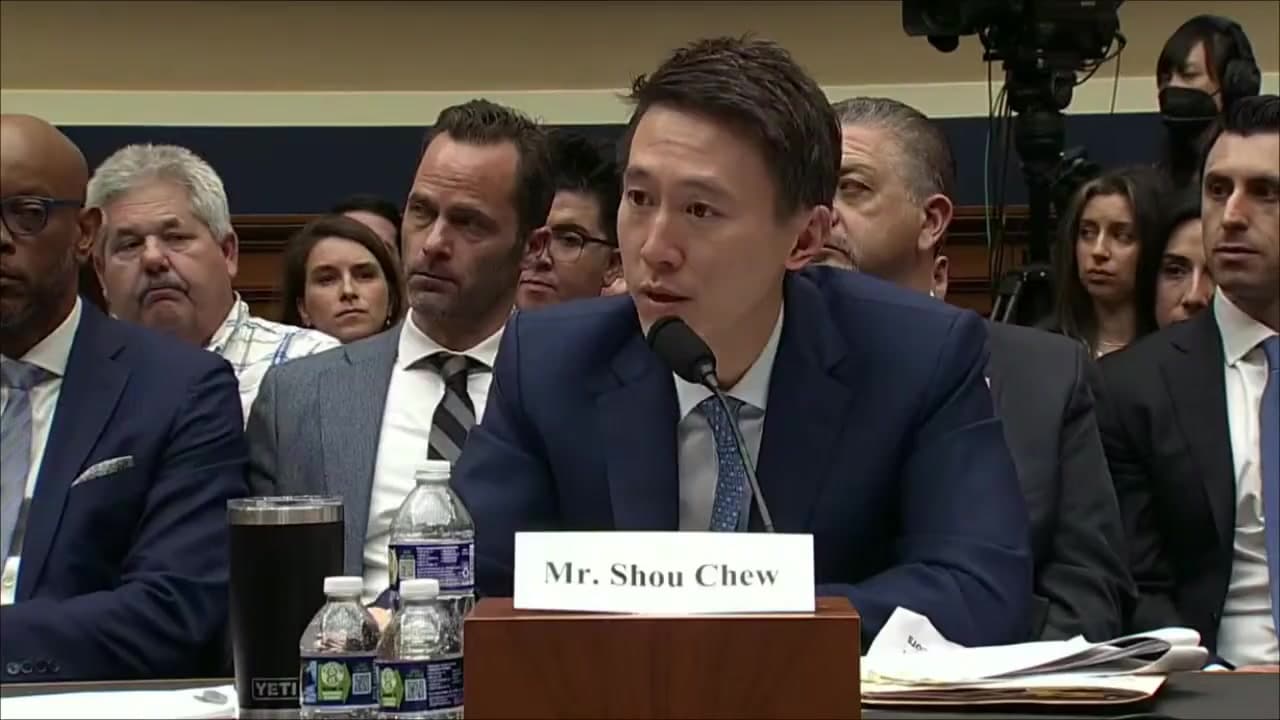 Video thumbnail for Tik Tok CEO explains to Congress why his kids don't use Tik Tok