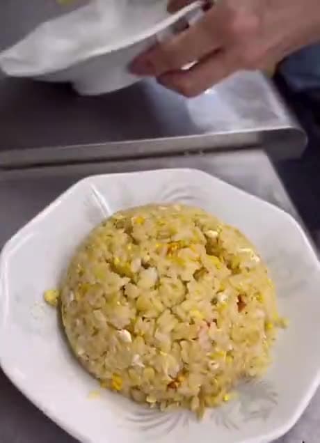 Video thumbnail for Hamburger steak fried rice from Japan
