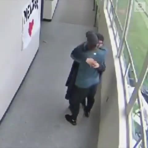 Video thumbnail for Coach disarms high school student with a gun then embraces him