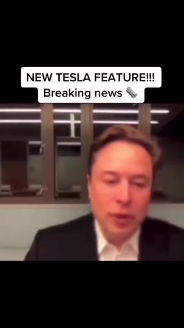 Video thumbnail for Elon is really keen on stepping ON his game by introducing features to make Tesla unique, since Meta copied their idea. He will soon be patenting it.