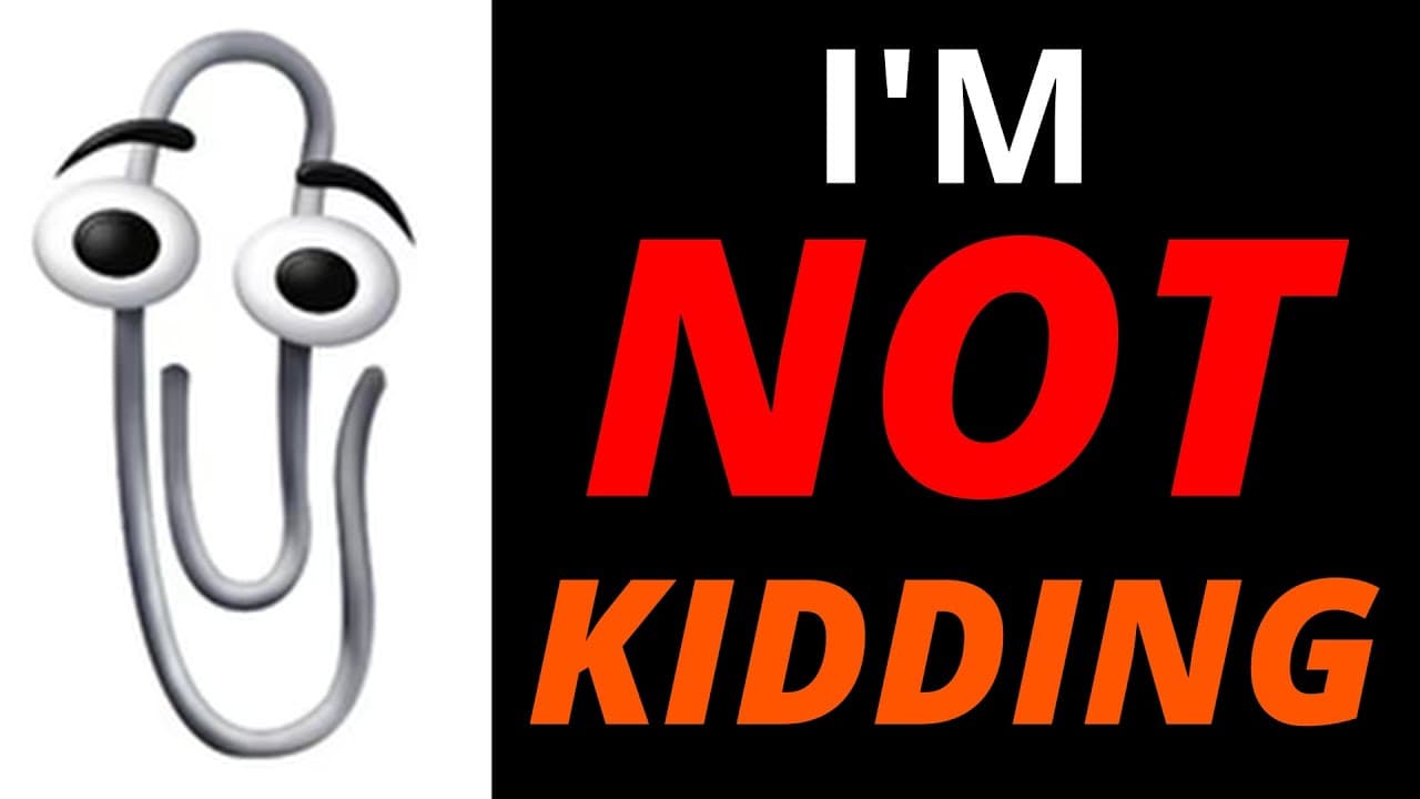 YouTube thumbnail for Change your profile picture to clippy. I'm serious