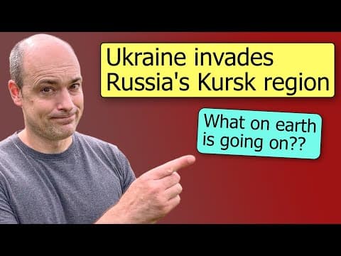 YouTube thumbnail for Ukraines indtrængen i Kursk-regionen