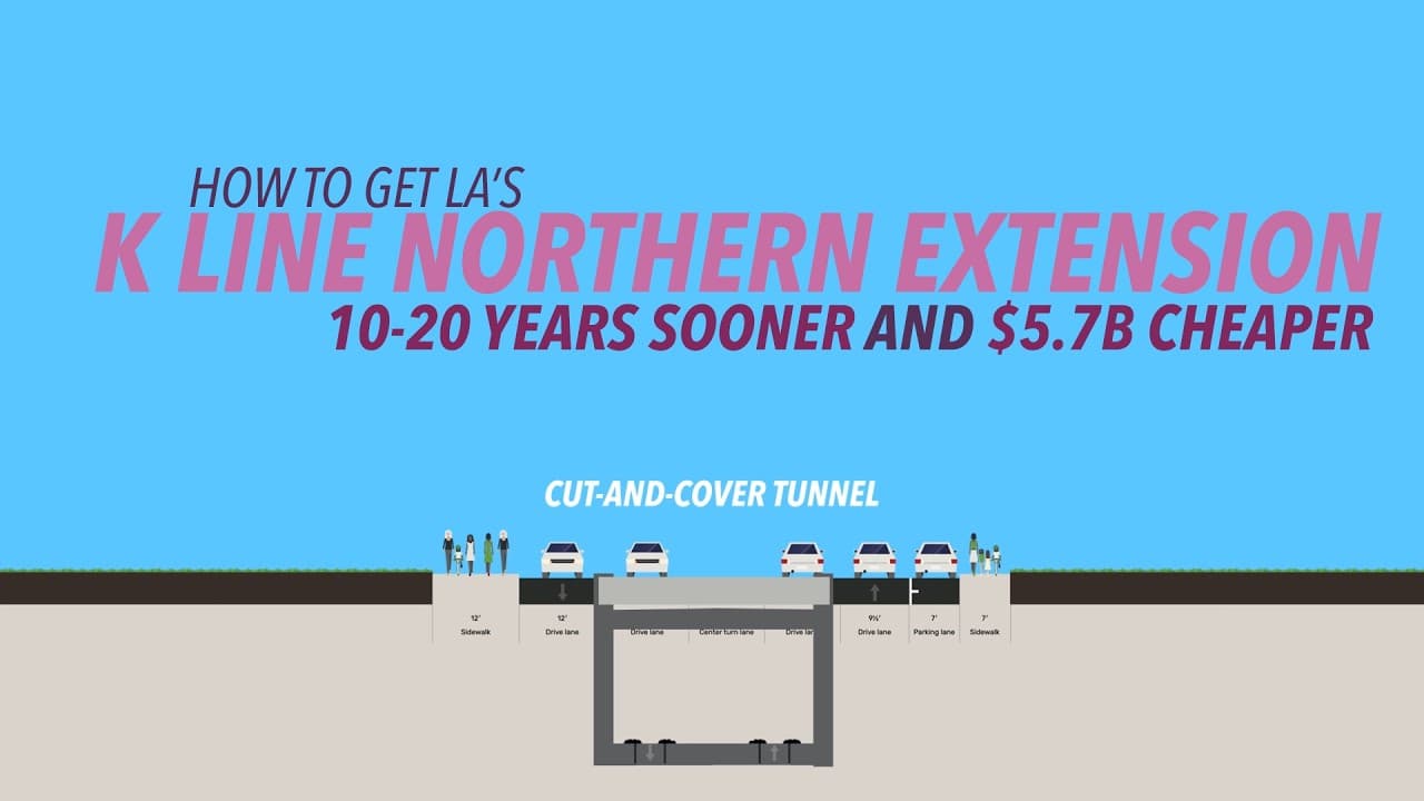 YouTube thumbnail for Cut & Cover for LA's K Line Northern Extension