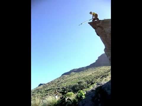 YouTube thumbnail for Canarian dude reverse pole vaulting