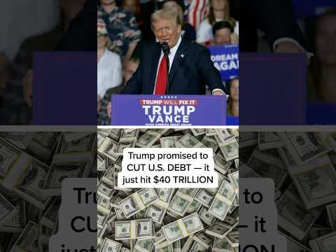 Trump promised to CUT U.S. DEBT – it just hit $40 TRILLION