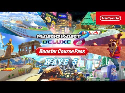 YouTube thumbnail for Mario Kart 8 Deluxe Wave 5 Tracks revealed!