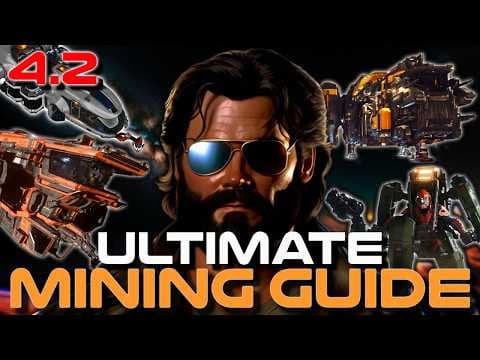 YouTube thumbnail for Star Citizen 4.1 The Best Beginners Guide for Mining for New Players in 2025 | Golem Mole Prospector