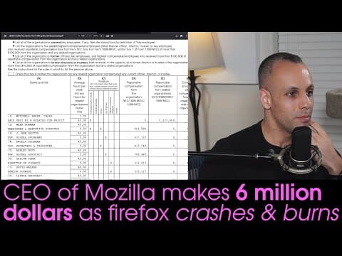 YouTube thumbnail for Mozilla lost touch with reality; how becoming rich through failure stunts mental & emotional growth [26:27 | MAR 02 2025 | Louis Rossmann]