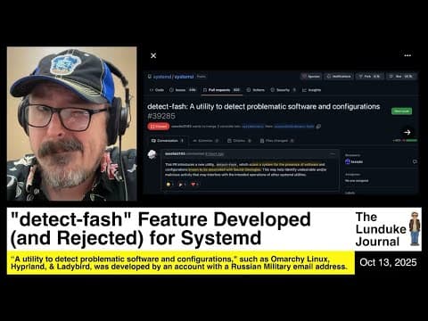 YouTube thumbnail for "detect-fash" Feature Developed (and Rejected) for Systemd