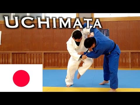 YouTube thumbnail for Easy judo throw in kenka yotsu. Maruyama style super Uchi mata.