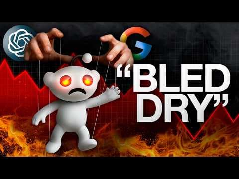 YouTube thumbnail for Reddit blames LLMs for eating its face!