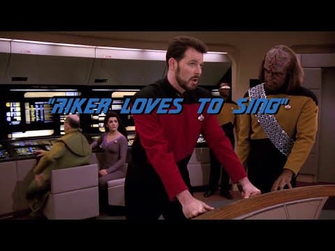 YouTube thumbnail for Riker likes to sing
