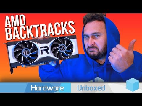 YouTube thumbnail for AMD Backtracks Previous RDNA1 and RDNA2 Maintenance Mode Statements. 5000 and 6000 Series GPUs to Continue Getting Individual Game Support.