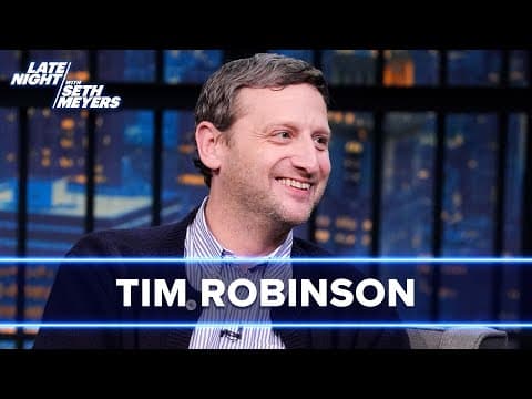 YouTube thumbnail for Tim Robinson Does an Impression of Seth at Dinner, Talks Spider League and Friendship