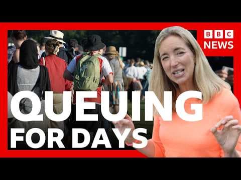 YouTube thumbnail for Wimbledon queue: The poshest endurance test in the world | BBC News