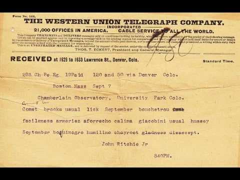 YouTube thumbnail for Telegraphy was wild