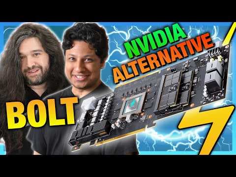 YouTube thumbnail for A New Gaming GPU Challenger: Bolt Graphics Takes Aim at NVIDIA
