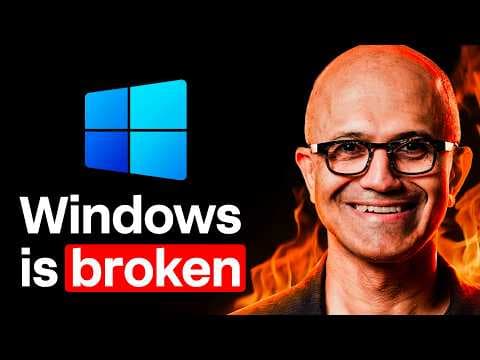 YouTube thumbnail for Windows Is Falling Apart, And Microsoft Is Panicking
