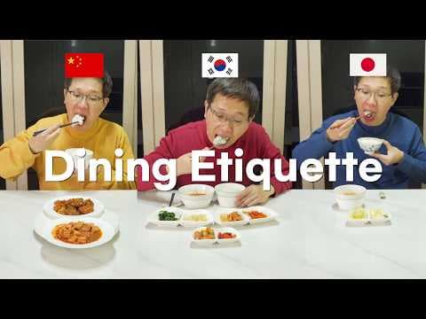 YouTube thumbnail for Korea vs Japan vs China⎪Dining Etiquette War⎪The Only Video You Need [5:46]