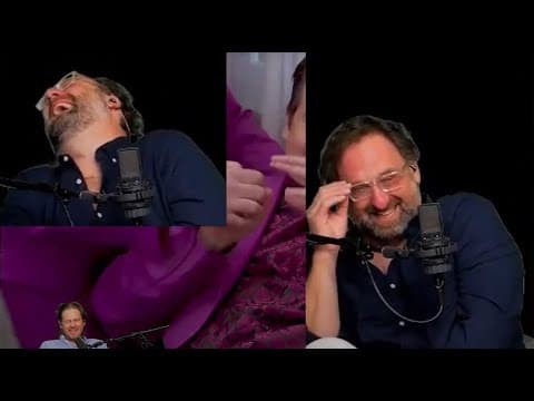 YouTube thumbnail for Tim and Eric laughing so hard they nearly pass out