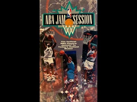 YouTube thumbnail for A staple of my childhood: NBA Jam Session (1993 VHS)