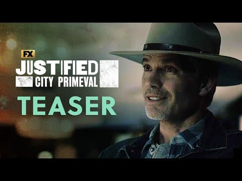 YouTube thumbnail for Teaser Trailer for Justified: City Primeval | Premieres July 18