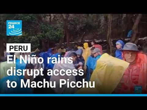 YouTube thumbnail for El Niño rains in Peru disrupt access to Machu Picchu