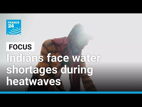 YouTube thumbnail for Extreme heatwaves: Indians struggle and suffer from water shortages