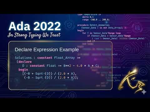 YouTube thumbnail for [YouTube] Ada 2022: Declare expressions