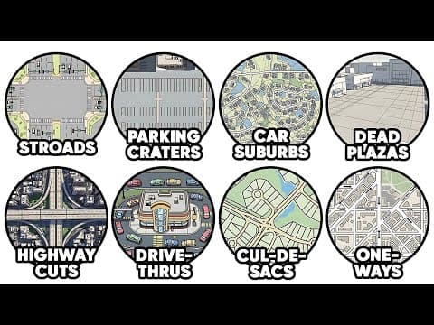 YouTube thumbnail for Every Urban Design That RUINS Your Life Explained in 9 Minutes - Urban Planner Explained