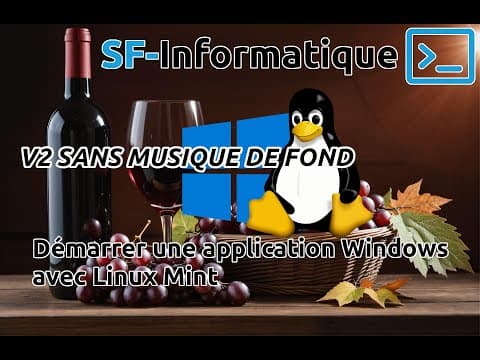 YouTube thumbnail for Utiliser une application Windows sous Linux Mint / Debian / Ubuntu
