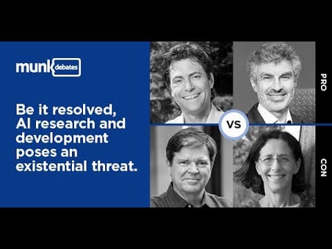 YouTube thumbnail for Munk Debate on Artificial Intelligence | Bengio & Tegmark vs. Mitchell & LeCun