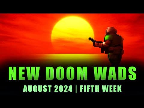 YouTube thumbnail for Weekly gameplay videos of new WADs for original Doom games