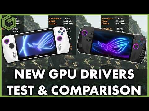 YouTube thumbnail for ROG Ally X & Ally GPU Driver Update - Better or Worse?