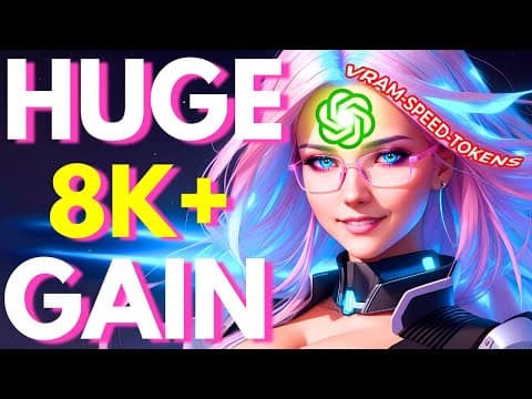 YouTube thumbnail for Aitrepreneur: NEW ExLLAMA Breakthrough! 8K TOKENS! LESS VRAM & SPEED BOOST!