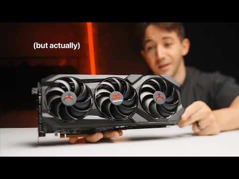 YouTube thumbnail for AMD just defeated NVIDIA. - 9070 XT. - YouTube
