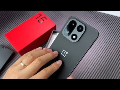 YouTube thumbnail for OnePlus 15 Black Unboxing