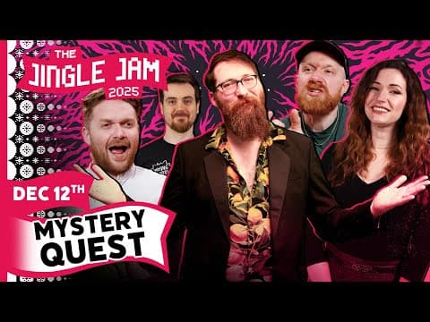 YouTube thumbnail for Mystery Quest Live: Christmas Special | Jingle Jam 2025 Day 12