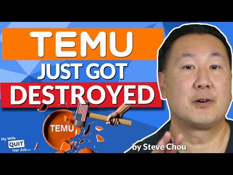 YouTube thumbnail for Looks like the good times are over for Temu ( and Chinese sites like them)