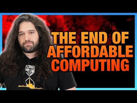 YouTube thumbnail for [Gamers Nexus] Death of affordable computing | Tariffs impact and investigation