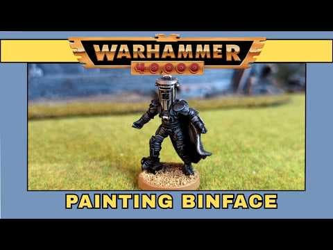 YouTube thumbnail for Painting the Binface Miniature for 40k