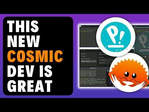 YouTube thumbnail for Cosmic Alpha 4 - A gift from the System76 Team!