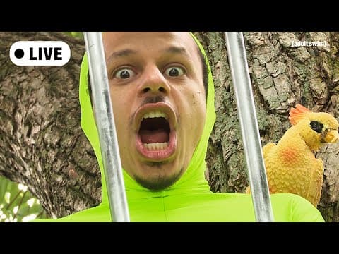 YouTube thumbnail for [Live Stream] Adult Swim is live streaming a bunch of Eric Andre episodes RIGHT NOW! 6/23