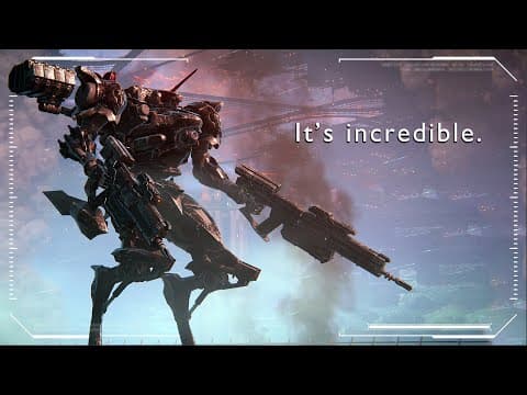 YouTube thumbnail for "I played Armored Core VI. It's incredible."