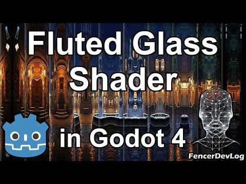 YouTube thumbnail for Godot 4: Fluted glass shader (tutorial)