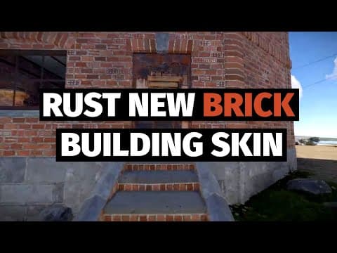 YouTube thumbnail for Rust Brick Building Skin