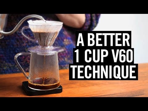 YouTube thumbnail for Hoffmann’s 1 Cup V60 Technique