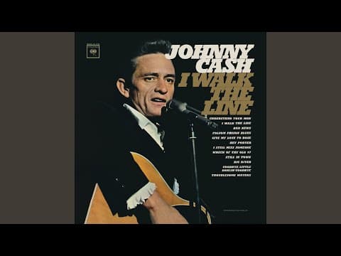 YouTube thumbnail for I Walk the Line / Johnny Cash (1956) (album, 2:34)
